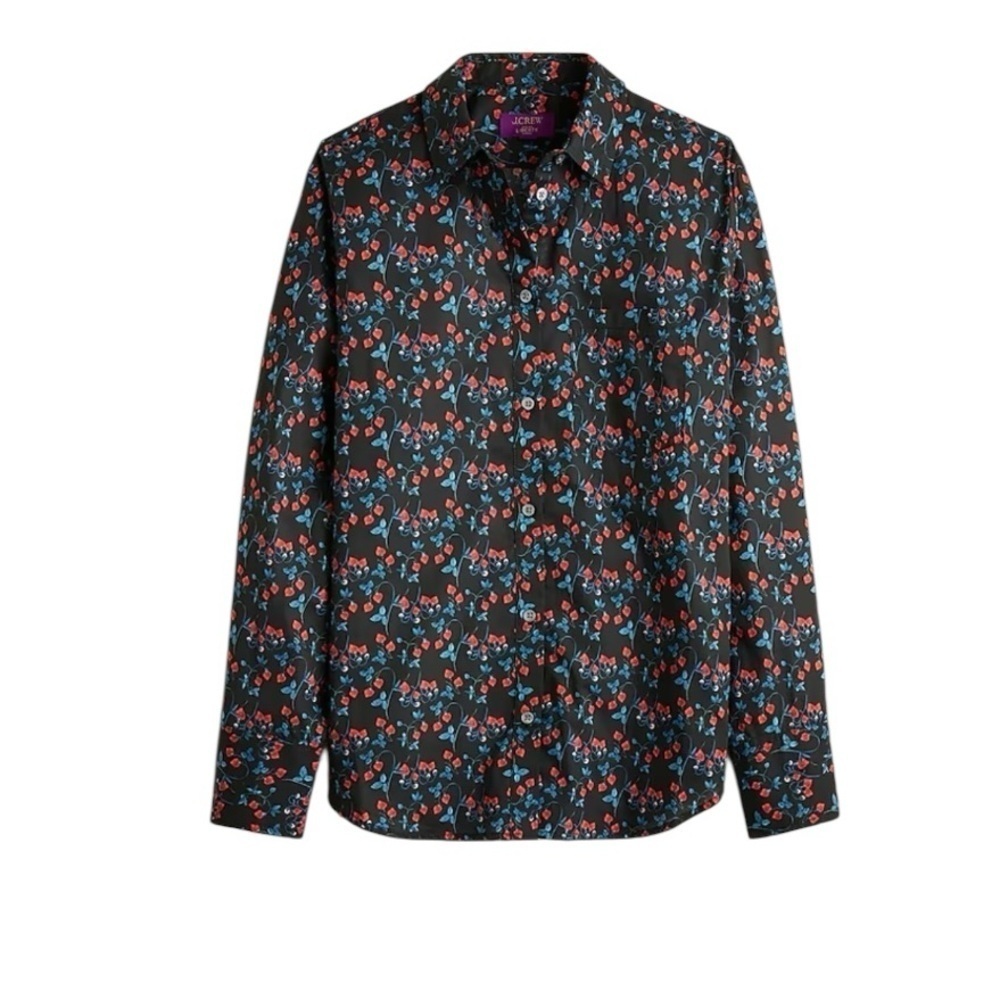 J. Crew - Garçon Classic Liberty® Tana Lawn Floral Button Down Blouse Sz 2
